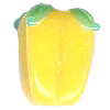 11x16mm Lampwork Glass Yellow BELL PEPPER Bead