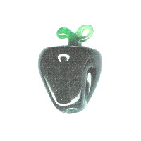 14x22mm Lampwork Glass Green BELL PEPPER Pendant/Focal Bead