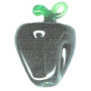 14x22mm Lampwork Glass Green BELL PEPPER Pendant/Focal Bead