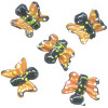 15x20mm Lampwork Glass Monarch BUTTERFLY Beads