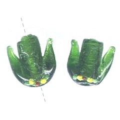 16x20mm Lampwork Glass CACTUS Beads