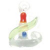 16x20mm Lampwork Glass CHRISTMAS CANDLE Charm Bead