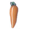 7x25mm Lampwork Glass CARROT Beads