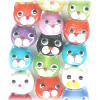 10x11mm Lampwork Glass Mixed CAT FACE Beads