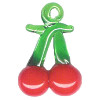 20x25mm Lampwork Glass CHERRY Charm Bead