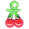 11x19mm Lampwork Glass CHERRY Charm Bead