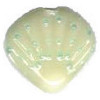 18x20mm Lampwork Glass CLAM/SCALLOP SHELL Bead (#1)