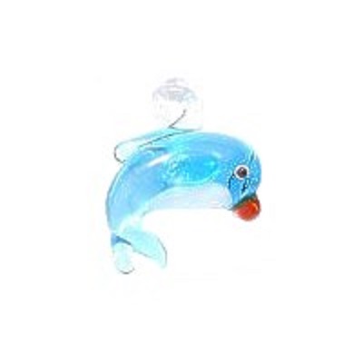 12x15mm Lampwork Glass Mini DOLPHIN Charm Bead