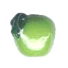 12mm Lampwork Glass Green APPLE Beads