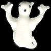 20x22mm Lampwork Glass Halloween GHOST Bead