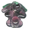 15mm Lampwork Glass Purple GRAPE CLUSTER Beads