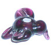 20x22mm Lampwork Glass HUMMINGBIRD Bead - Purple