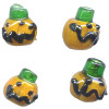 12x12mm Lampwork Glass Halloween JACK'O LANTERN Beads