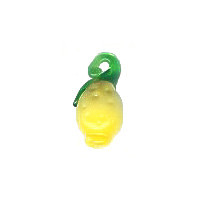 8x15mm Lampwork Glass LEMON Charm Bead