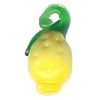 8x15mm Lampwork Glass LEMON Charm Bead