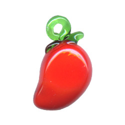 15x30mm Lampwork Glass MANGO Charm Bead