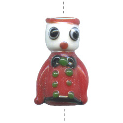 12x20mm Lampwork Glass NUTCRACKER Bead