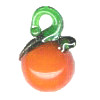 10x15mm Lampwork Glass ORANGE Charm Bead