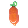 7x22mm Lampwork Glass YAM / PAPAYA Charm Beads