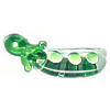 6x20mm Lampwork Glass PEA POD Charm Beads