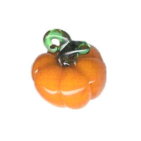 20x20mm Lampwork Glass PUMPKIN Pendant/Focal Bead