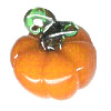 20x20mm Lampwork Glass PUMPKIN Pendant/Focal Bead