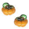 10x12mm Lampwork Glass Mini PUMPKIN Charm Beads