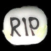 16x18mm Lampwork Glass *RIP* Halloween Tombstone TABULAR Beads