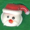 16x20mm Lampwork Glass SANTA Bead