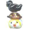 Lampwork Glass SCARECROW & BLACKBIRD Bead Set