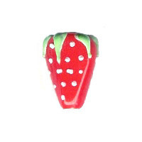 13x17mm Lampwork Glass STRAWBERRY Bead