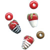 12x17mm Lampwork Glass Chocolate Dipped STRAWBERRY Beads