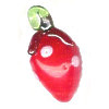 12x20mm Lampwork Glass STRAWBERRY Charm Bead