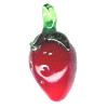 10x23mm Lampwork Glass STRAWBERRY Charm Bead