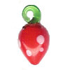 9x17mm Lampwork Glass STRAWBERRY Charm Bead