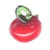 10x12mm Lampwork Glass TOMATO Charm Beads