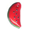 12x23mm Lampwork Glass WATERMELON Charm Beads