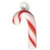 15x28mm Lampwork Glass CANDY CANE Charm Bead