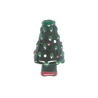 11x20mm Lampwork Glass CHRISTMAS TREE Bead