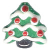 18x18mm Lampwork Glass CHRISTMAS TREE Bead