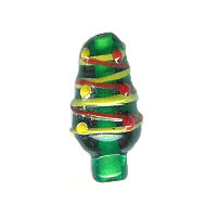 11x18mm Lampwork Glass CHRISTMAS TREE Bead