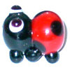 10x15mm Lampwork Glass LADYBUG Bead