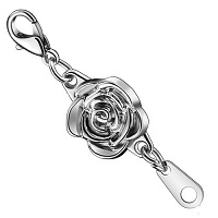 12x39mm Magnetic ROSE CLASP ~ Silver