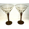 Lignum Vitae & Ipe 12 oz. Martini Glass Set ~ JBC Woodcraft®