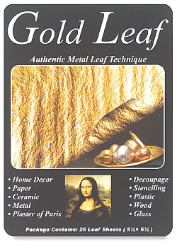 Mona Lisa® 5 1/2" Composition METAL LEAF Sheets - Gold
