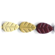 7x11mm Mookite Carved LEAF Beads