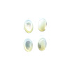 4x6mm White Mother of Pearl OVAL CABOCHONS