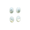 5x7mm White Mother of Pearl OVAL CABOCHONS