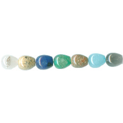 7x9mm Mixed Gemstone EGG/TEARDROP Beads