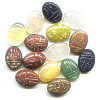 13x18mm Mixed Gemstone SCARAB, BEETLE Beads